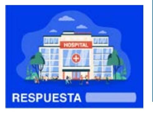 Ilustración que muestra un hospital