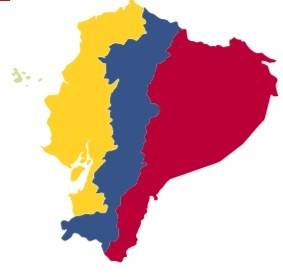 Ilustración del mapa del ecuador