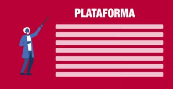 tabla con el titulo de plataforma