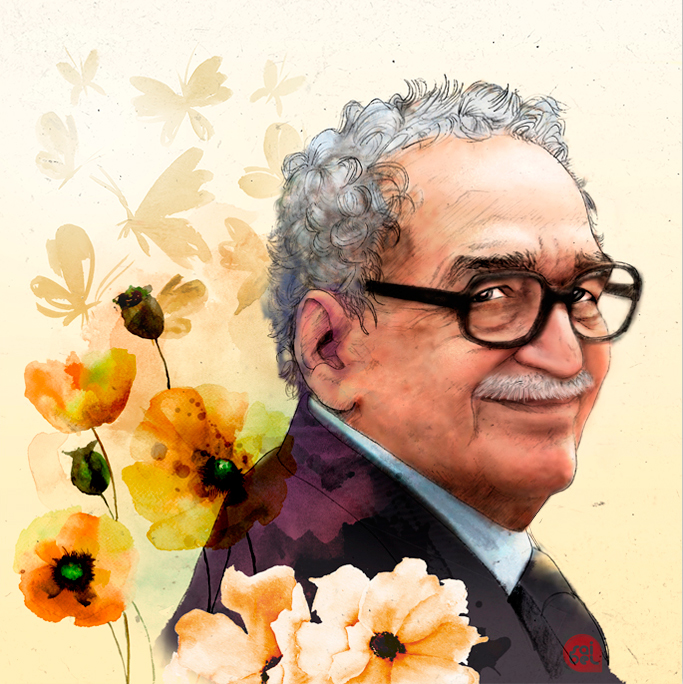 Ilustración de Gabriel García Márquez