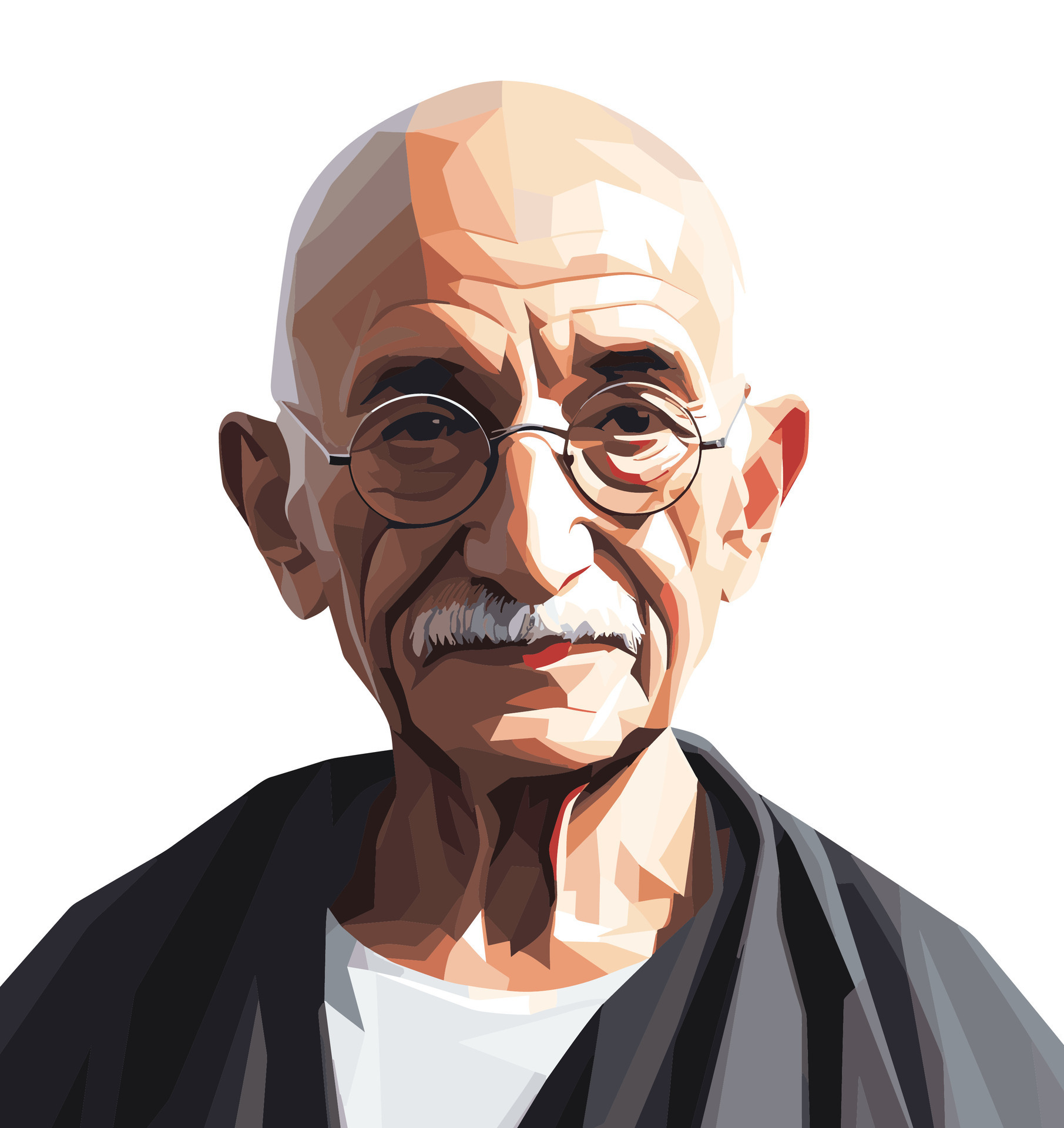 Ilustración de Gandhi