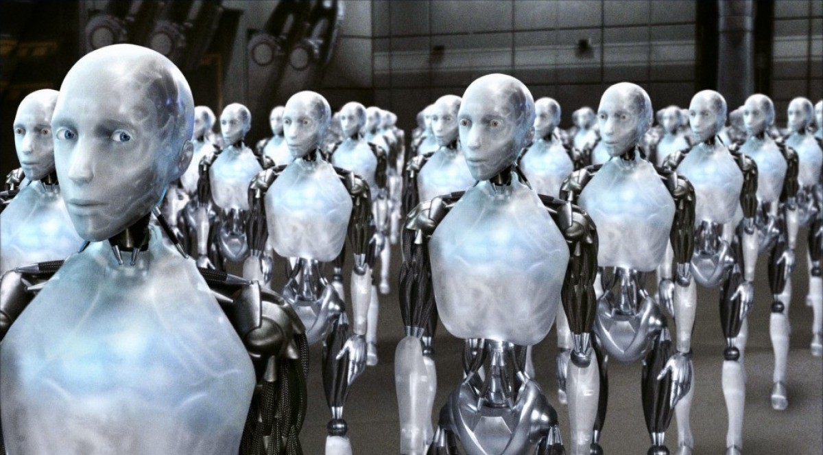 Imagen de robots idénticos