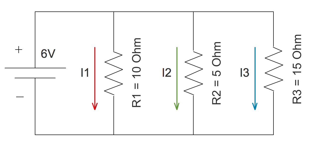 Ejemplo circuito en paralelo